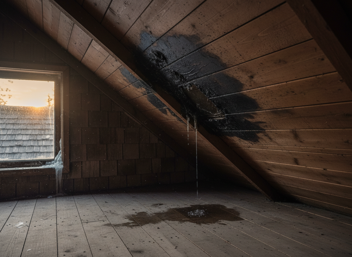 How Snowmelt Contributes to Attic Mold in Cedar Glen Homes