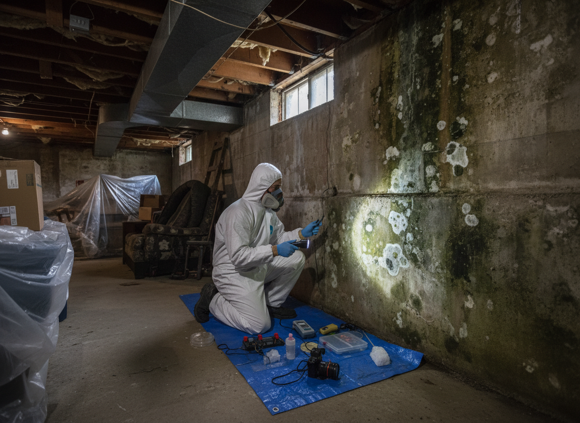 Basement Mold Inspection in Cedar Glen, CA