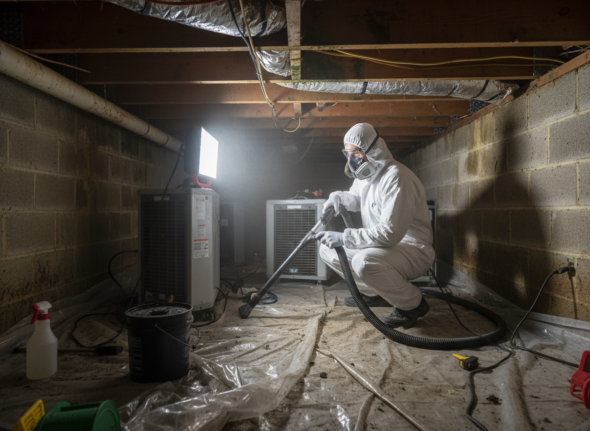 Crawl Space Mold Removal in Cedar Glen, CA